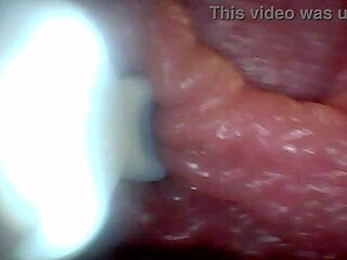 daddy's monster cock looks tiny next to endoscope penis closeup hmm