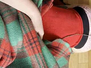 My Shy Neighbor Hides Under Blanket For Intense Cunnilingus Lick. Amateur Lesbian Boobs Orgasm In Homemade Reality