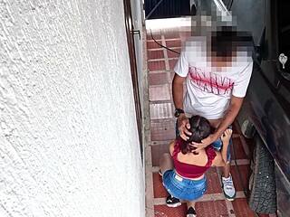 skinny 18yo flaca bends over for stranger's rough doggystyle fuck!