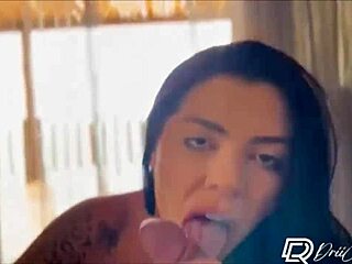 Morena tarada wakes boyfriend with creamy pussy blowjob creampie doggystyle beach