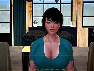 my new family plays a steamy tit-focused game with big brunette boobs