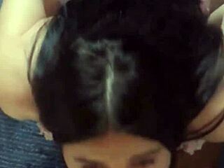 brunette beauty gia chained on knees begs for sloppy deep face fuck!!