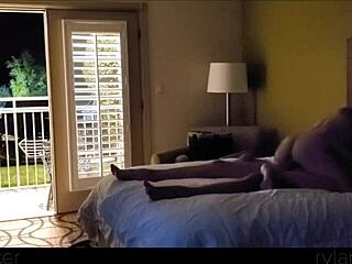 voyeur films hot 18+ young slut fucked rough missionary in open motel door by boyfriend