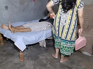 hey sexy indian maid, caught stealing? take my cock punishment tied up instead of cops