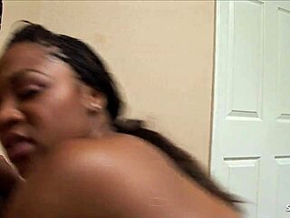 big ebony with natural tits and huge ass seduces neighbor for rough cheating ride.