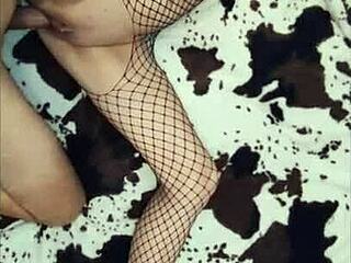 A busy day filming leaves the amateur model wrecked by massive cocks