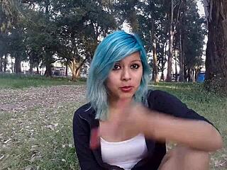 Mysterious sexy chica fingers ass fisting young girlfriend to explosive anal cumshot climax