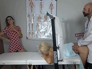 Two sluts visit gyno to play with their pussies!