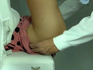 Two sluts visit gyno to play with their pussies!