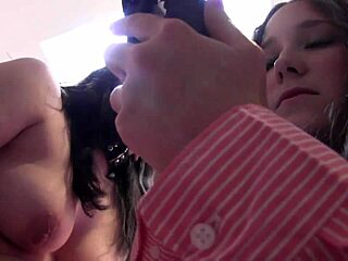 Work-from-Home Lesbian Lover Makes Irresistible Pass She Can't Refuse During Steamy Session!