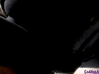 horny brunette milf fucks pussy with hairbrush in dirty panties