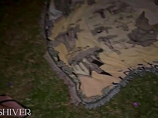 Night Forest Turns Wild With Blonde Redhead Brazilian Orgy Kisses