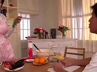 wild asian beauty slurps cock deep before taking hardcore pounding from husband