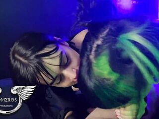 my daughter's friends came back from party and sucked my cock in sheer red