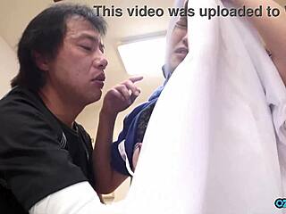 broken arm dude still rails nurse's puffy tits and tight pussy