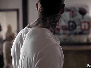 yo check out this older guy popping nervous tiny blonde teen's virginity with monster cock