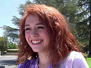 Sexy teen with small shaved tits stares up at huge black cock during interracial blowjob handjob facial cumshot bliss