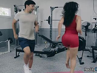 BUSTY CURLY BRUNETTE victoria voxxx SHAKES BIG ASS before max fills deep