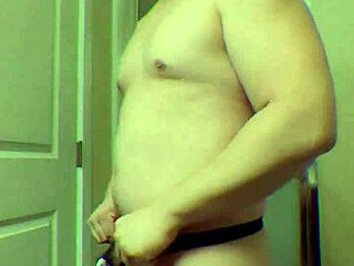 brandon aka bvl gets his tiny dick caged and humiliated nude