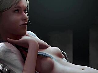 claire redfield's aching desire consumes sherry birkin in 3d hentai