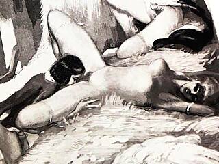 Vintage Erotic Art Showcases Hairy Retro Beavers Up Close