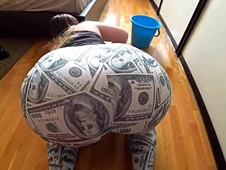 I fuck pretty teen curvy girl big ass doggystyle while she washes floor creampie finish