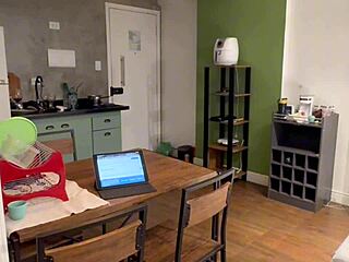 Professor's monster cock barebacks hot fat student's big ass