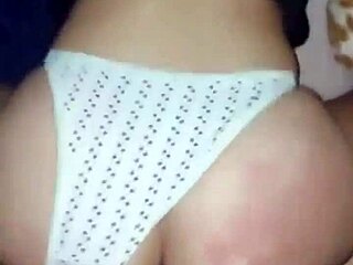 Thong Pushed Aside Cock Buried Balls Deep