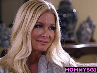 Blonde Milf Stepmom Pussy Licked by Latina Teen Gizelle Blanco!