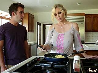 What happens when classy milf mother-in-law gets pounded missionary style?