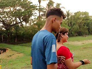 i can't get enough of this beautiful village girl's hardcore outdoor pounding