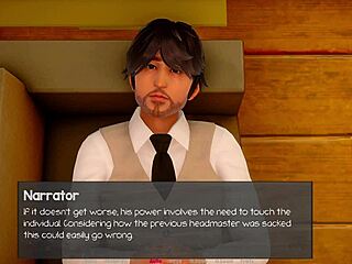 Blonde Master Fantasy with Big Tits in Headmaster Roleplay Part 1