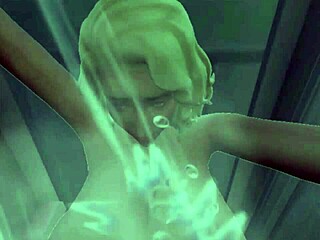 the latina slips into leather for steamy anal shower fantasy in ep11