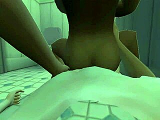 the latina slips into leather for steamy anal shower fantasy in ep11