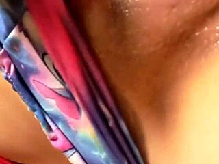 😈 naughty latina babe dildos saggy tits pussy on bed