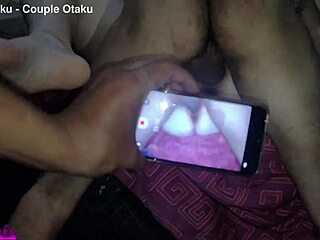 Brunette BBW Wife's Fat Tits Bounce on Big Black Cock Cuckold Style