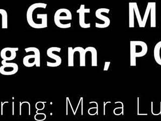 Mara Luv Freshman Spreads Shaved Pussy for Mandatory Hitachi Vibrator Orgasm Moaning Latex Gloves POV