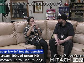 Mara Luv Freshman Spreads Shaved Pussy for Mandatory Hitachi Vibrator Orgasm Moaning Latex Gloves POV