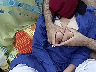 desi schoolgirl watches stepdad stroke then fucks him 😈