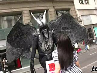 Huge cock stuffs mara lopez's fat curvy pussy outdoors till she cums hard!