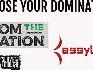 Bound Submissive Brunette Slave Gags on Deepthroat Rimjob While Drinking Piss