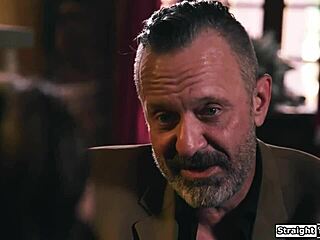 Petite Brunette Proves Loyalty by Taking Stepdad's Cock Deep in Hairy Pussy and Ass