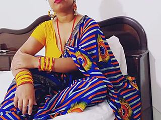 indian bhabhi rides dever cowgirl with dirty talk and naughty pussy close-up