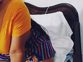 indian bhabhi rides dever cowgirl with dirty talk and naughty pussy close-up