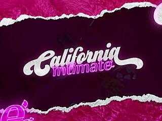 Blonde in black lingerie teases fans with her wet horny pussy in California