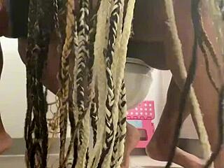 remi climbs monster bbc in filthy toilet ride