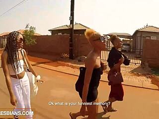 Amateur ebony bffs get massaged into hot lesbian threesome revenge orgy