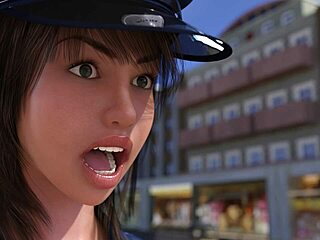 Sexy prostitute emma dances boobs out before public outdoor pounding