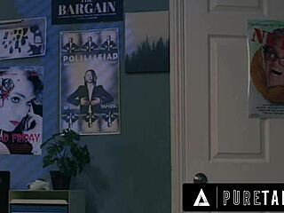 Cory Chase sneaks in to block stepson while husband rails naive girlfriend Leana Lovings hard