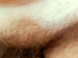 Hairy mature spreads legs wide riding thick beaver on chubby milf pussy